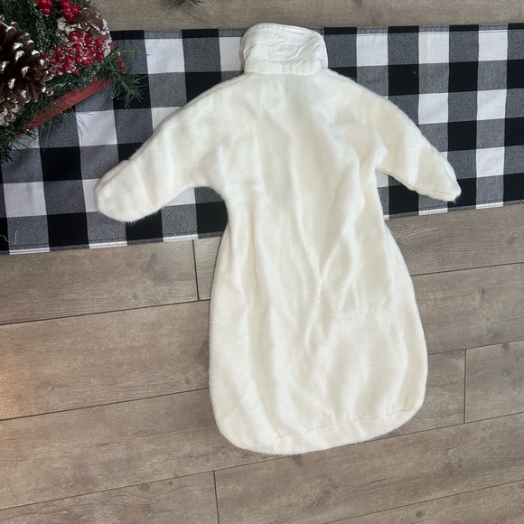 Vtg 1950s White Embroidered Bunting Sack Baby Girl Mun-Robe by Walter J. Murro - Picture 10 of 16